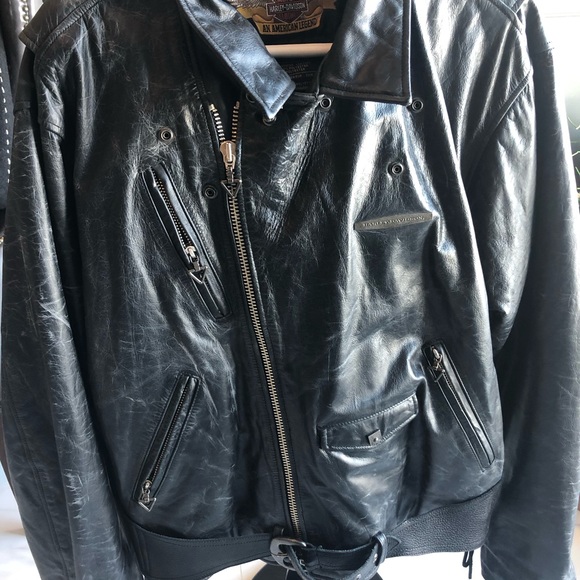 Harley Davidson men’s xl leather riding jacket - Picture 3 of 4